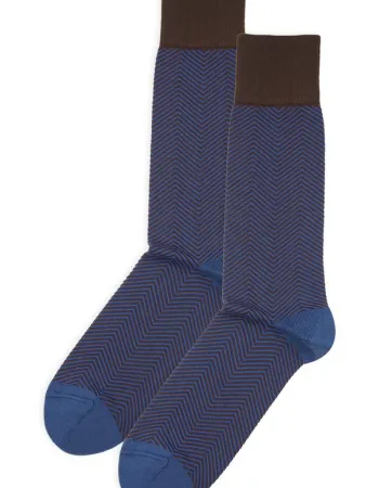 Мъжки чорапи LUX TAYLOR Brown Navy