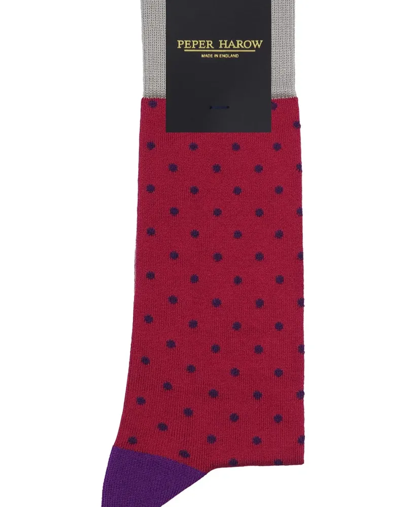 Мъжки чорапи PIN POLKA Crimson