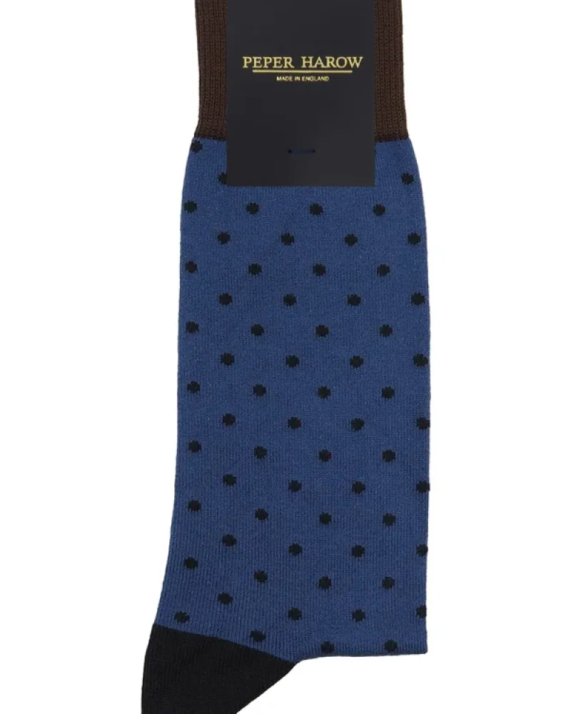 Мъжки чорапи PIN POLKA Indigo