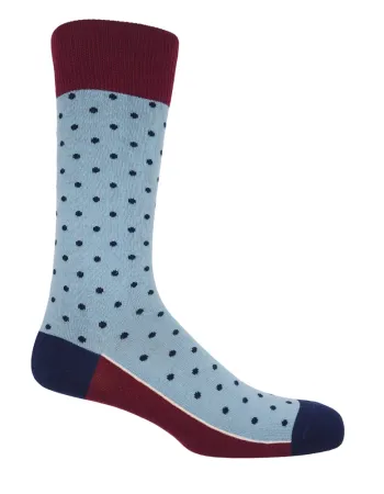 Мъжки чорапи PIN POLKA Ski Blue