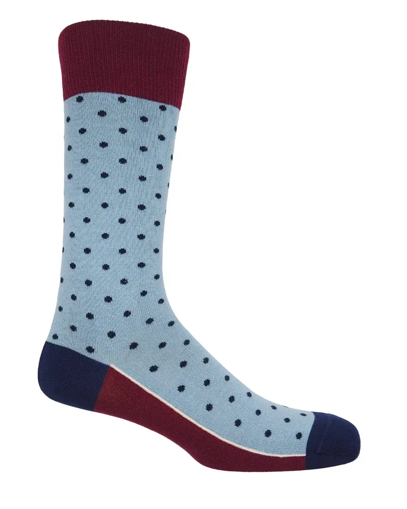 Мъжки чорапи PIN POLKA Ski Blue