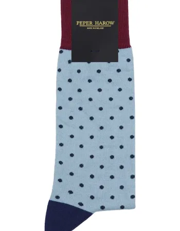 Мъжки чорапи PIN POLKA Ski Blue