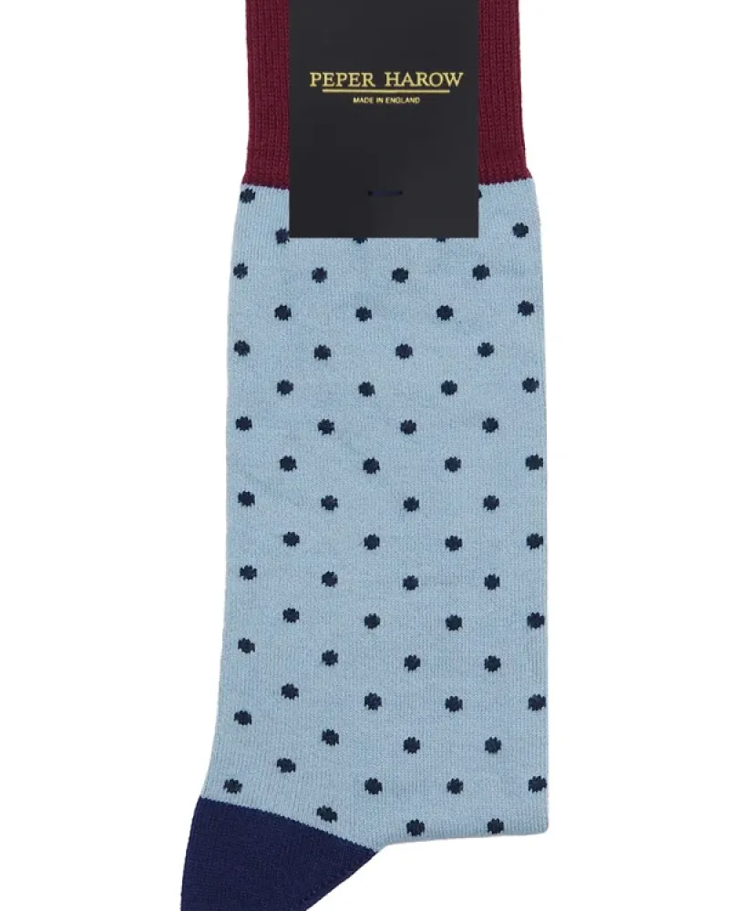 Мъжки чорапи PIN POLKA Ski Blue