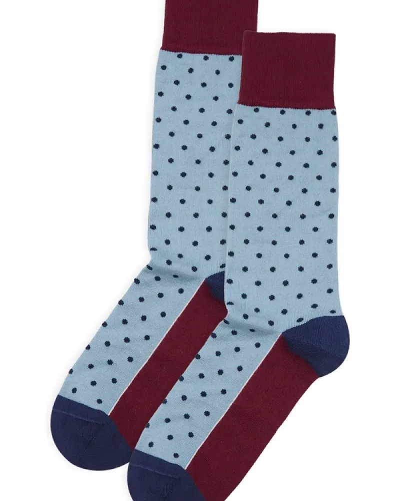 Мъжки чорапи PIN POLKA Ski Blue