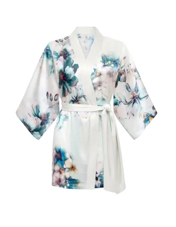 Късо копринено кимоно Florelle