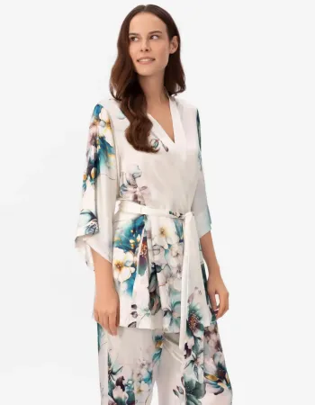 Късо копринено кимоно Florelle