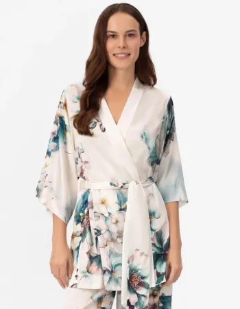 Късо копринено кимоно Florelle