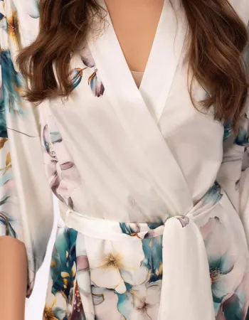 Късо копринено кимоно Florelle