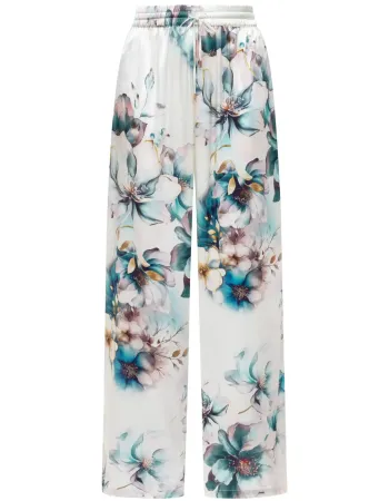 Дълъг копринен панталон Florelle