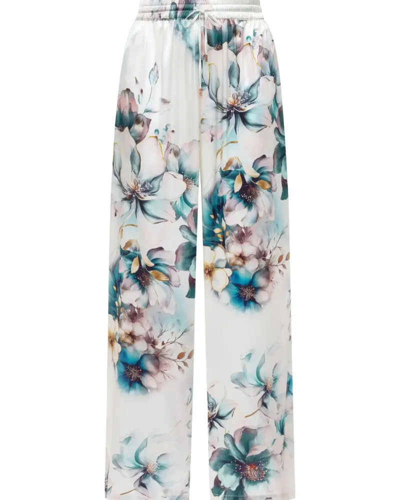 Дълъг копринен панталон Florelle