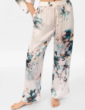 Дълъг копринен панталон Florelle