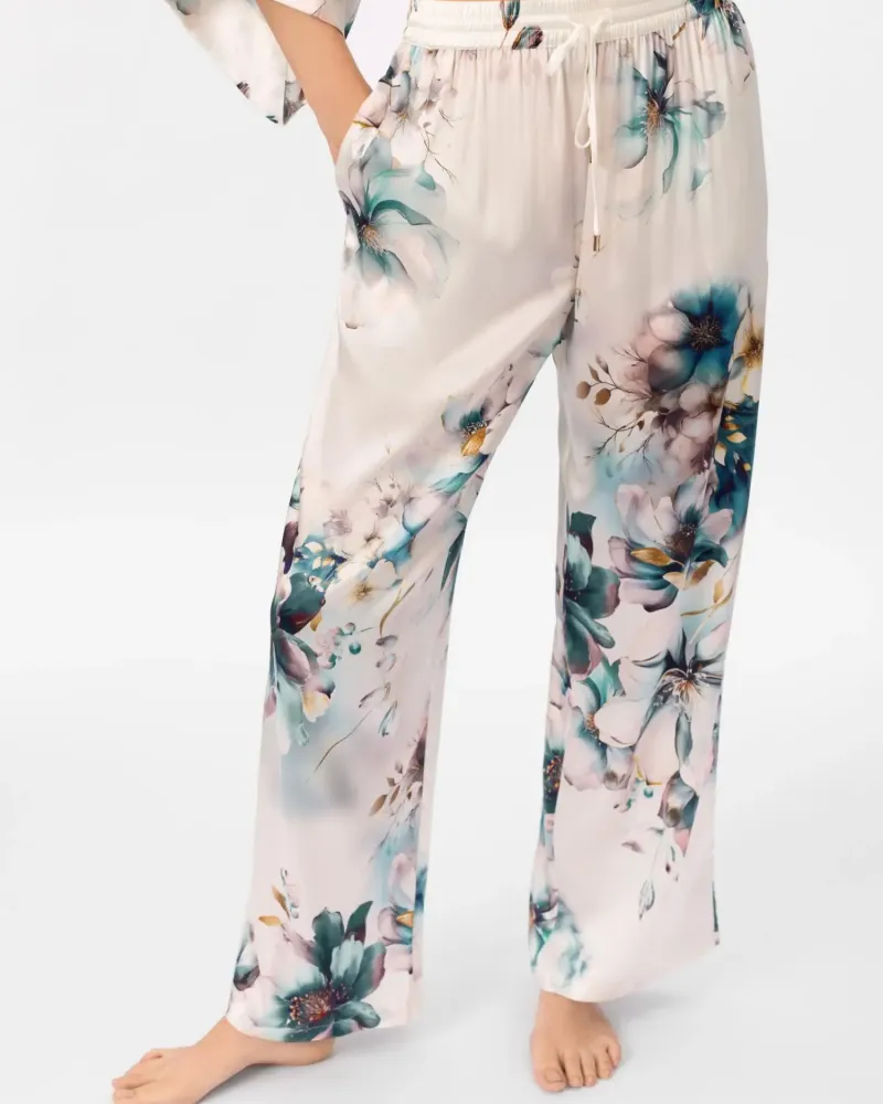 Дълъг копринен панталон Florelle