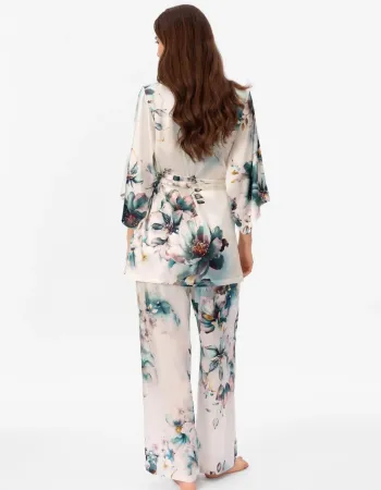 Дълъг копринен панталон Florelle