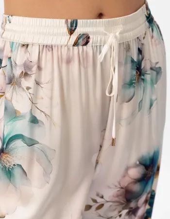 Дълъг копринен панталон Florelle