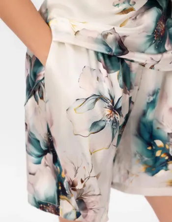 Къси копринени панталони Florelle