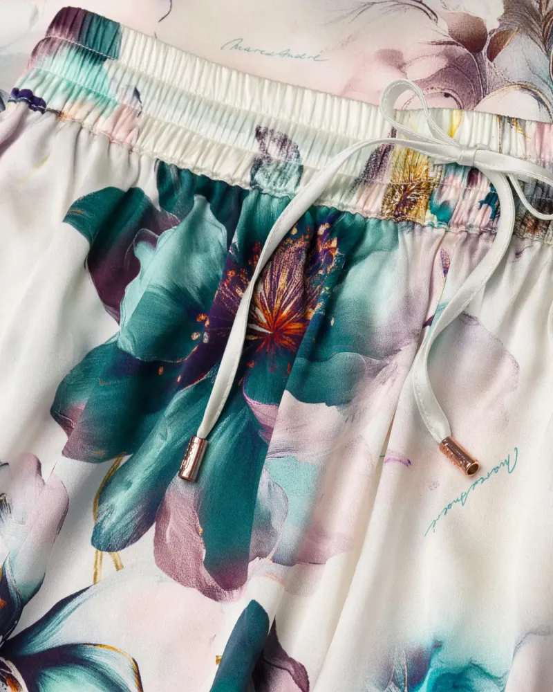 Къси копринени панталони Florelle