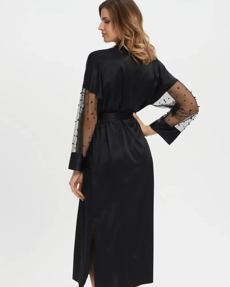 Копринено кимоно с перли Blackwood Rose