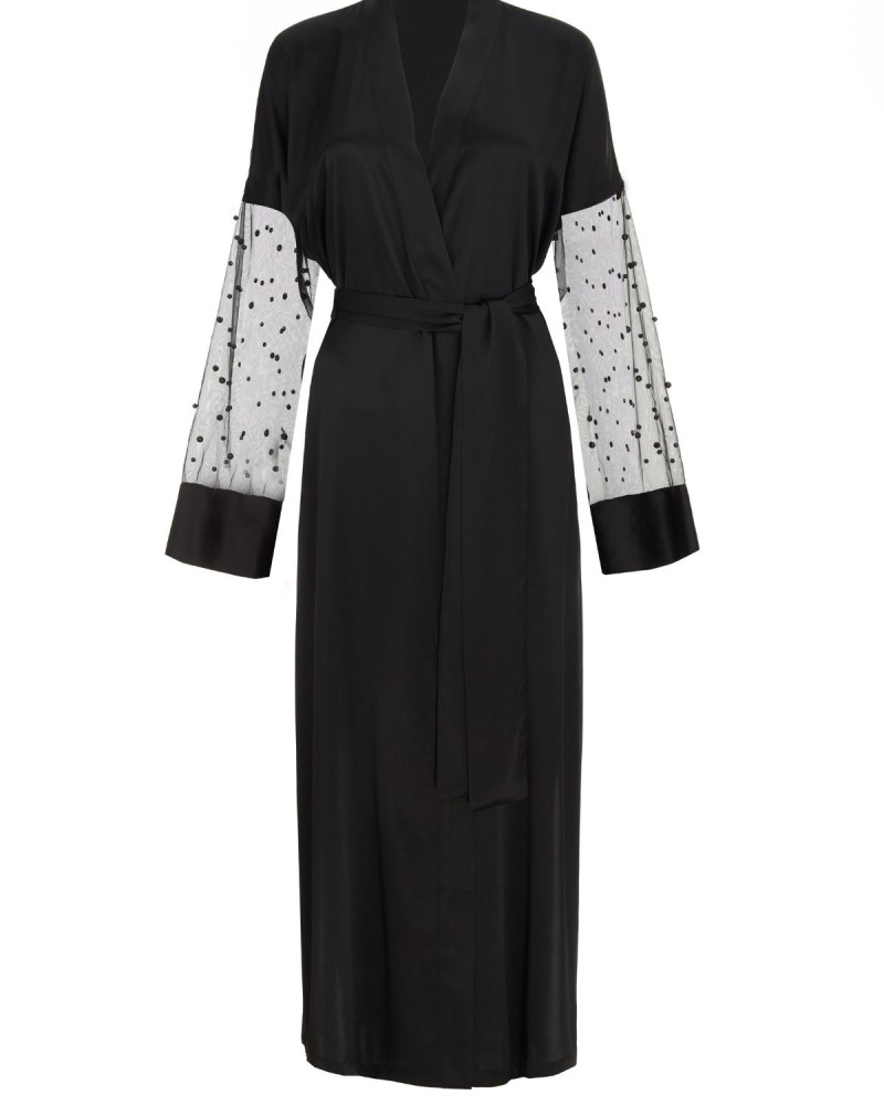 Копринено кимоно с перли Blackwood Rose