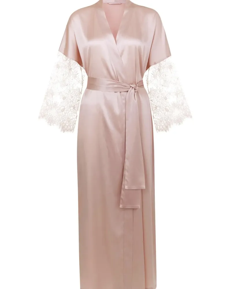 Дълго кимоно - халат от коприна Divine