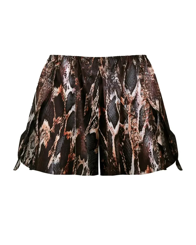 Копринени шорти - пижама със змийски принт Fearless