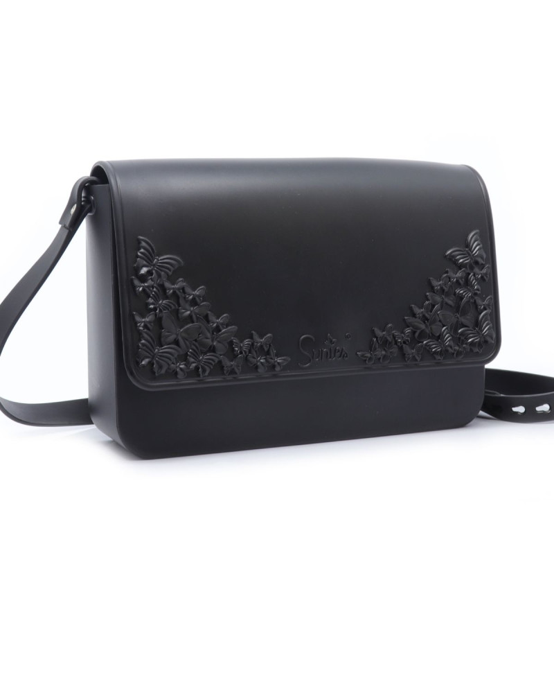 Черна чанта през рамо