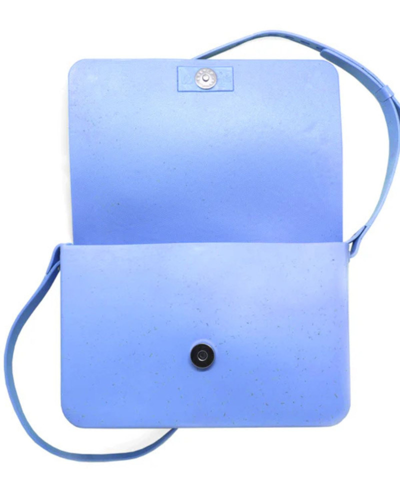 Синя чанта през рамо