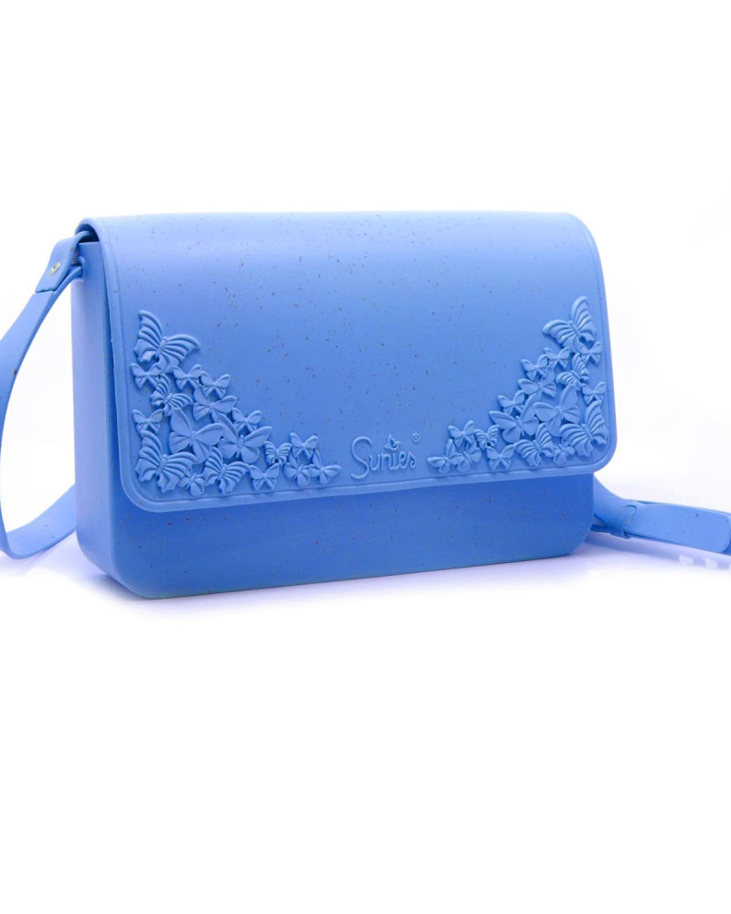 Синя чанта през рамо