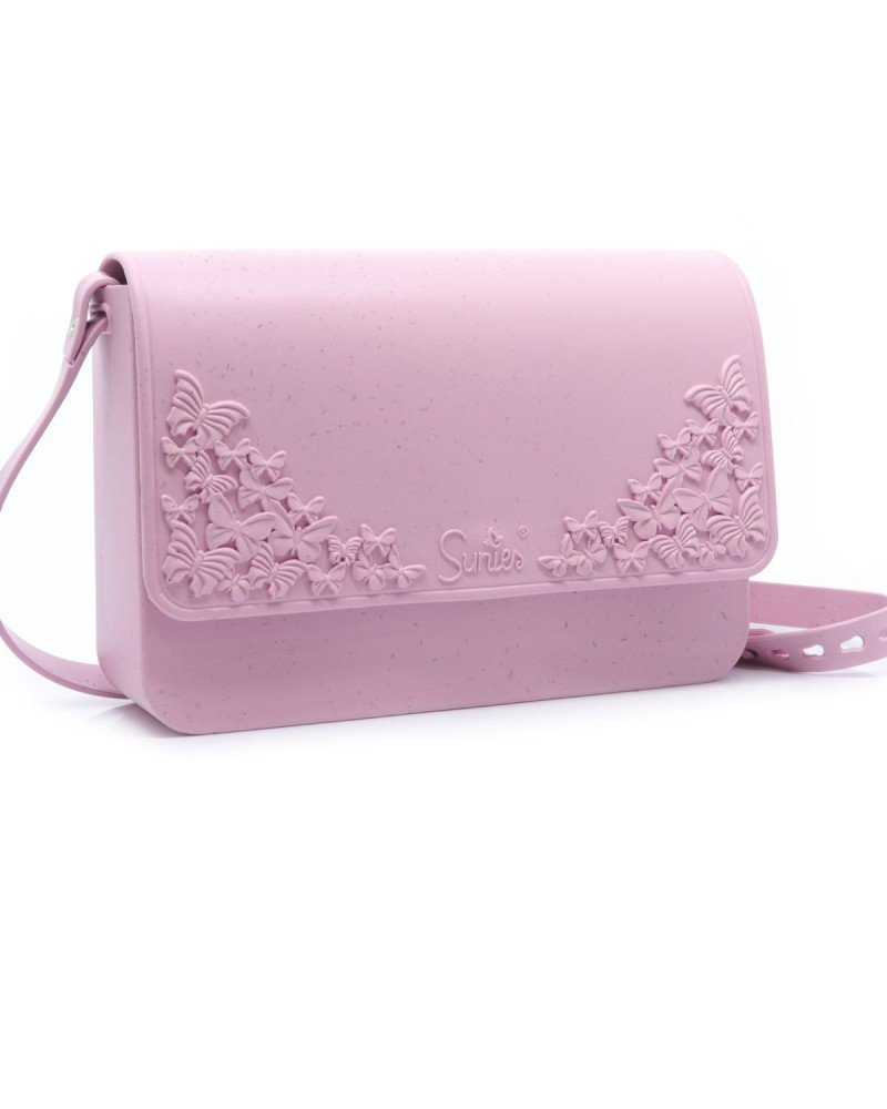 Розова чанта през рамо