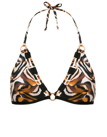 Бански горна част с триъгълни чашки EYE OF THE TIGER