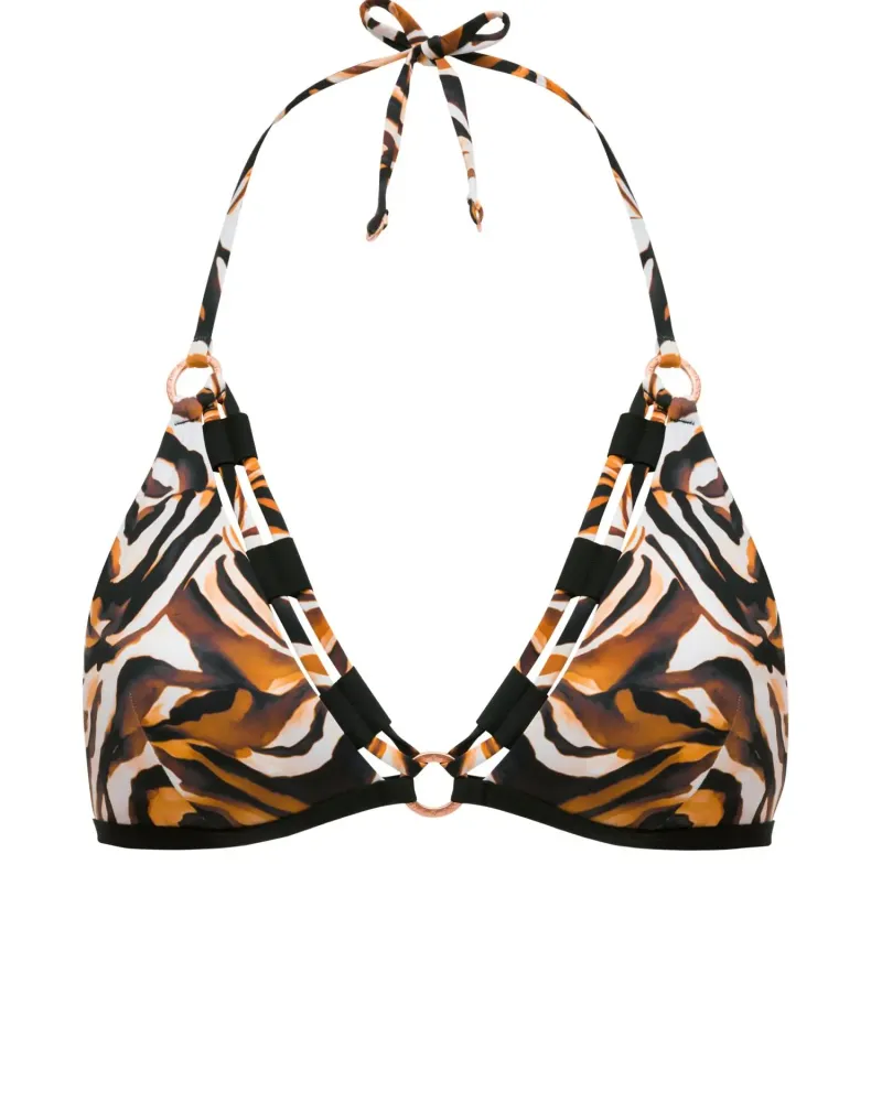 Бански горна част с триъгълни чашки EYE OF THE TIGER