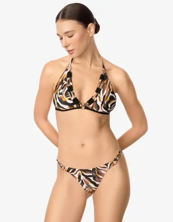 Бански горна част с триъгълни чашки EYE OF THE TIGER