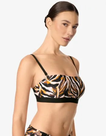 Бански горна част с банели EYE OF THE TIGER