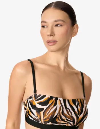 Бански горна част с банели EYE OF THE TIGER