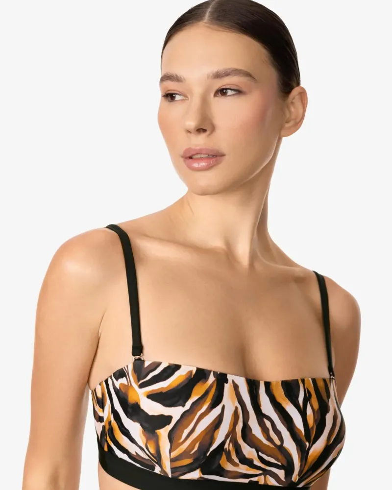 Бански горна част с банели EYE OF THE TIGER