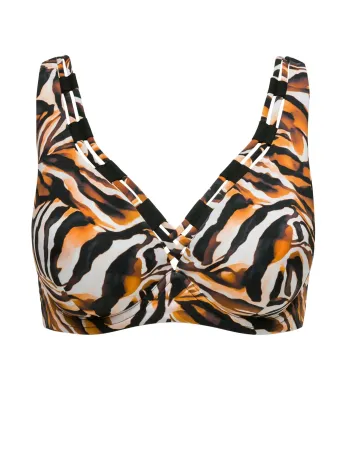 Бански горна част с банели без подплънки EYE OF THE TIGER