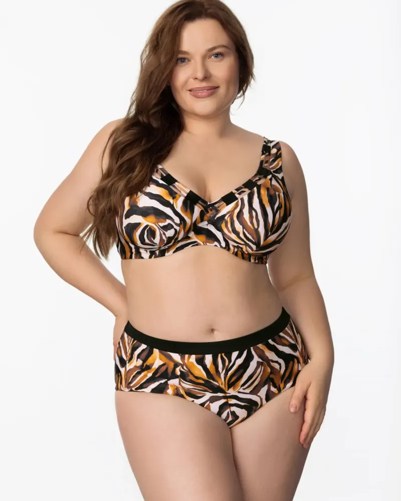 Бански горна част с банели без подплънки EYE OF THE TIGER