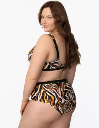 Бански горна част с банели без подплънки EYE OF THE TIGER