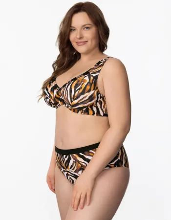 Бански долна част с висока талия EYE OF THE TIGER