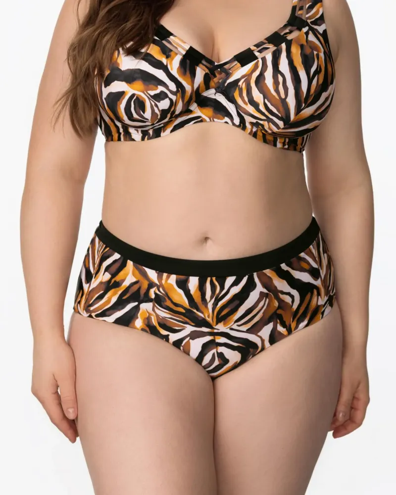 Бански долна част с висока талия EYE OF THE TIGER