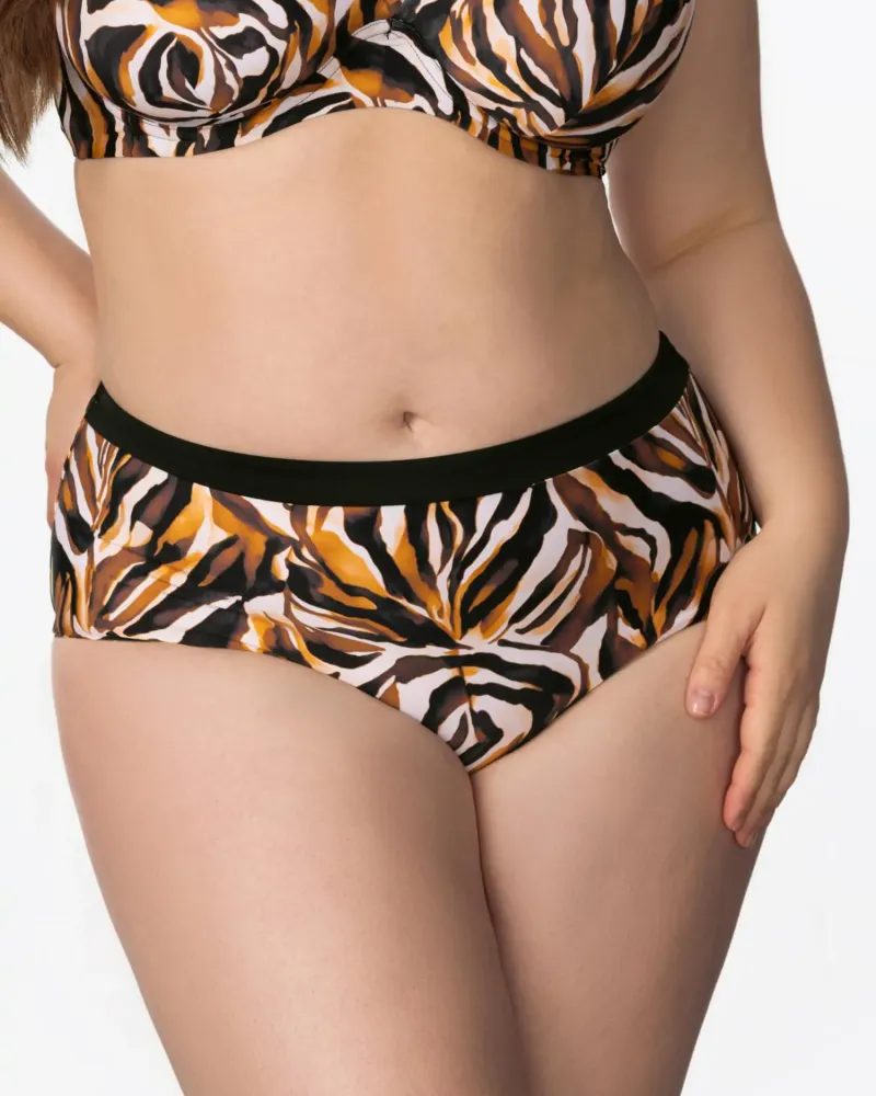 Бански долна част с висока талия EYE OF THE TIGER