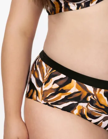 Бански долна част с висока талия EYE OF THE TIGER