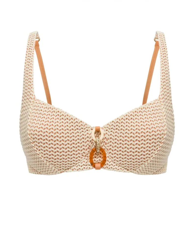 Бански горна част с банели и меки чашки AMBER