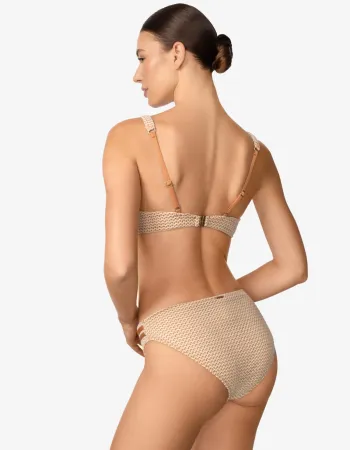 Бански горна част с банели и меки чашки AMBER