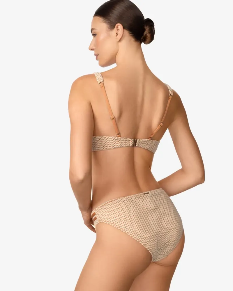 Бански горна част с банели и меки чашки AMBER