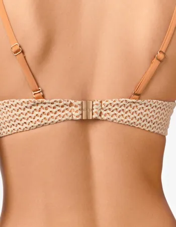 Бански горна част с банели и меки чашки AMBER