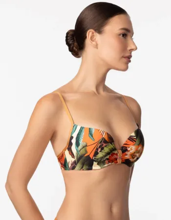 Бански горна част с банели и Push-Up ZEN GARDEN