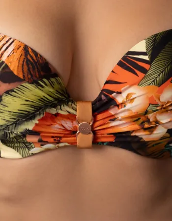 Бански горна част с банели и Push-Up ZEN GARDEN