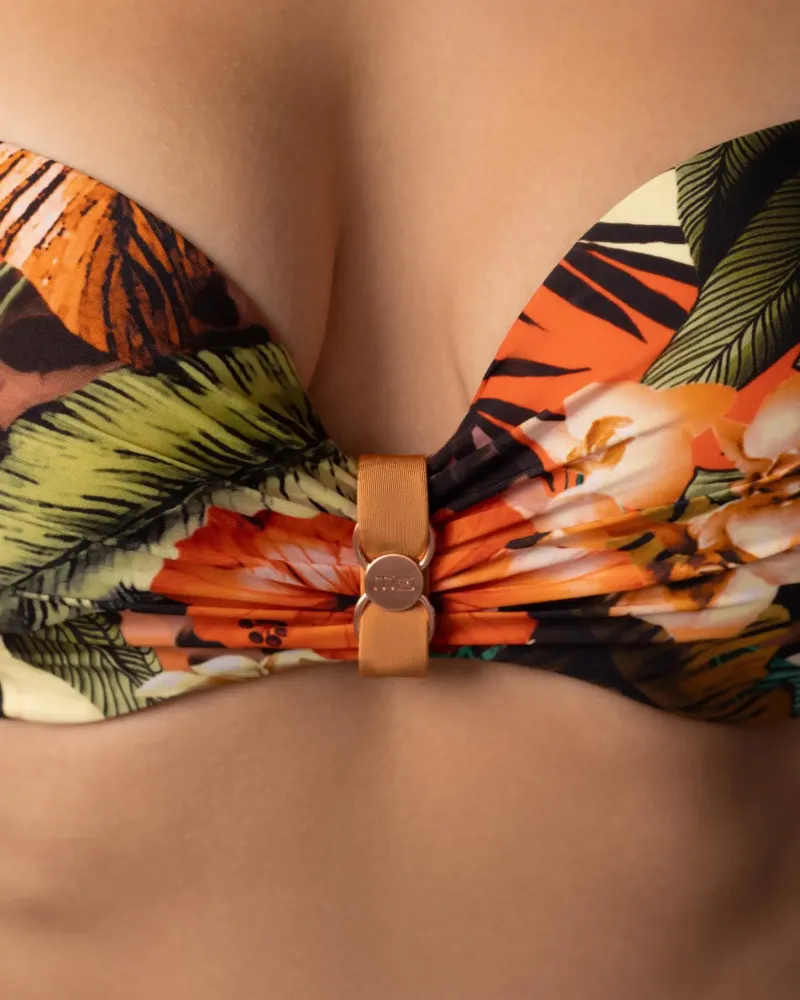 Бански горна част с банели и Push-Up ZEN GARDEN