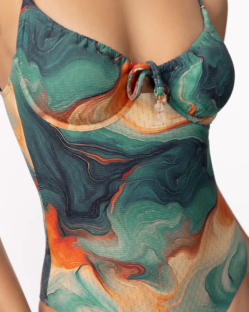 Цял бански SEA SWIRLS