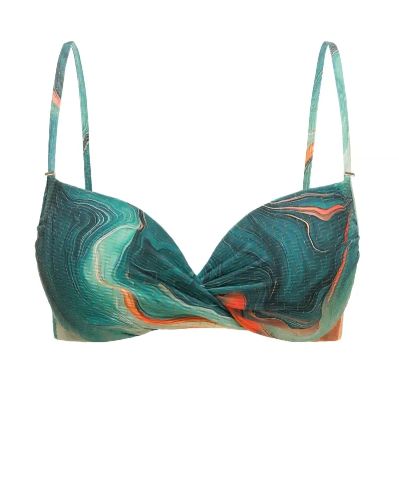 Бански горна част с Push Up SEA SWIRLS